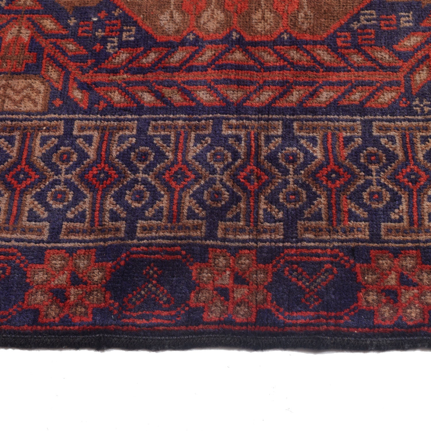 Hand Knotted Baluchi Rug 3' 3 x 6' 4 (ft) - No. W12760