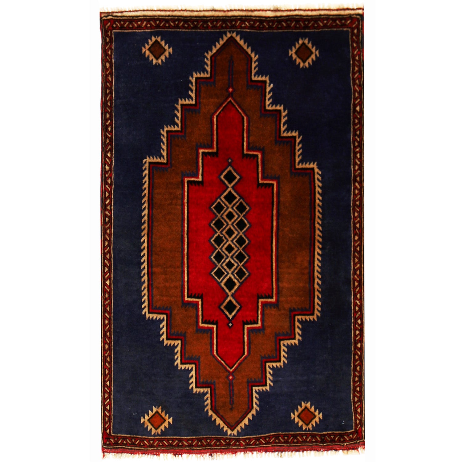 Handmade Baluchi Rug 2' 8 x 4' 6 (ft) - No. W12955