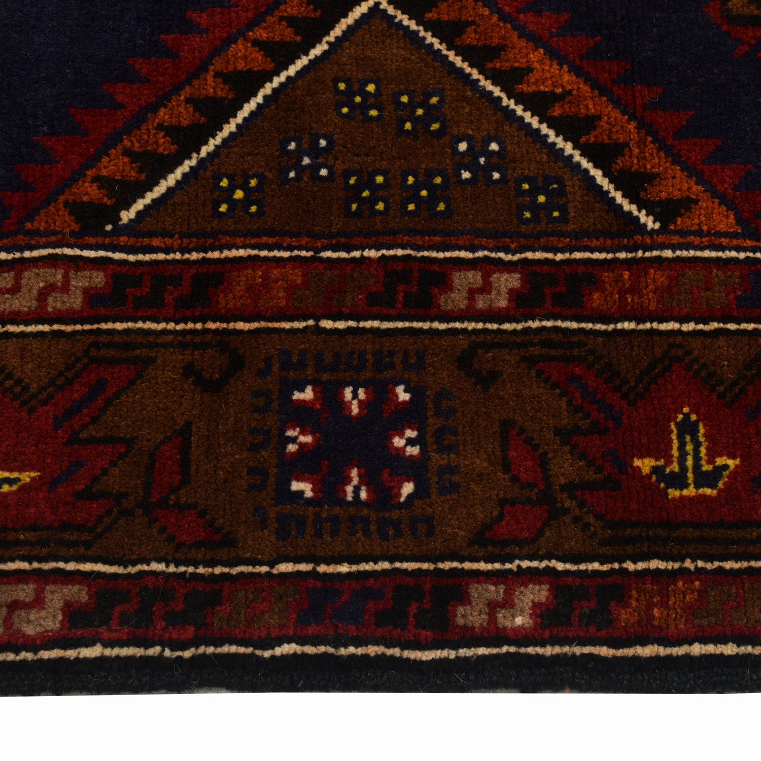 Hand Knotted Baluchi Rug 3' 9 x 6' 3 (ft) - No. W12961