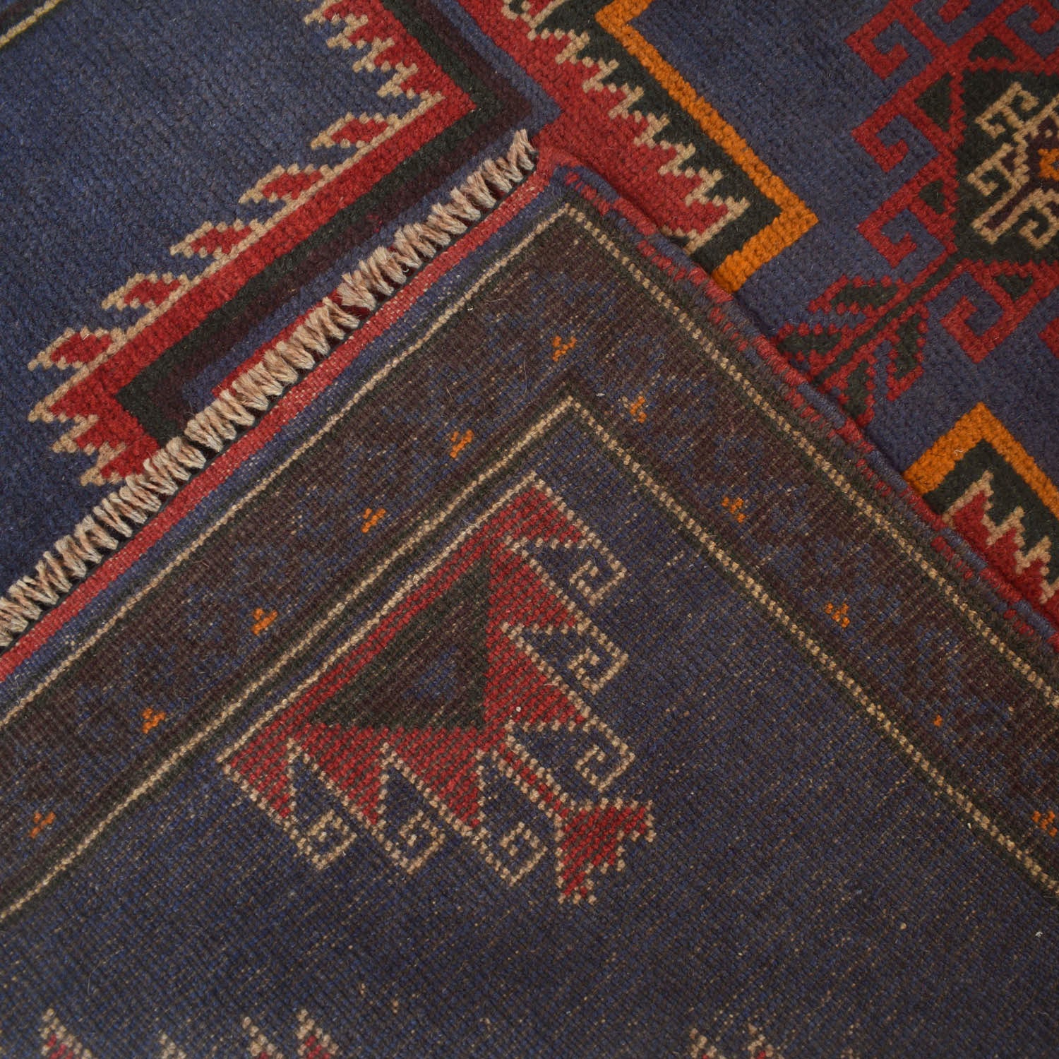 Blue Color Baluchi Rug 2' 8 x 4' 7 (ft) - No. W13540