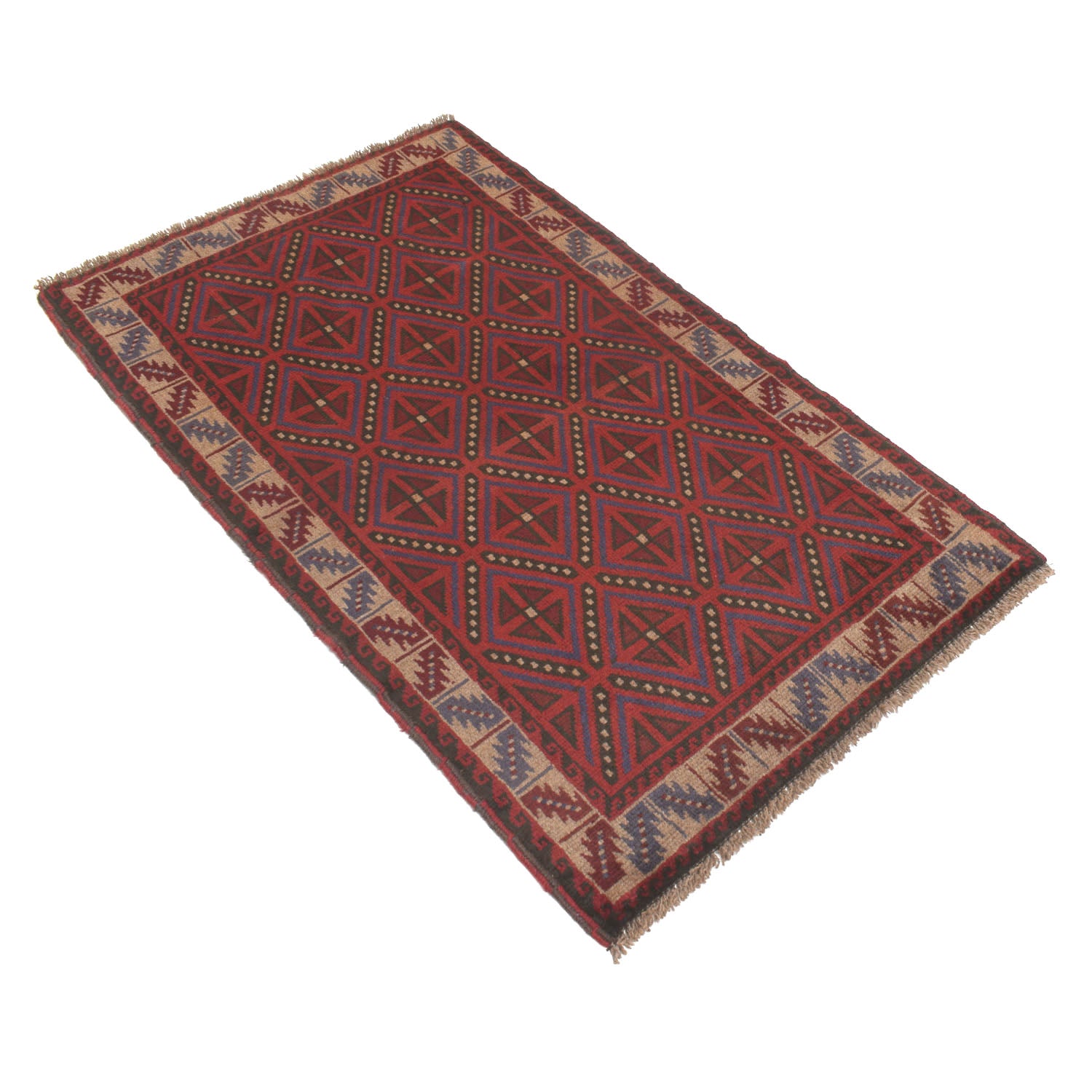 Traditional Baloch Rug 2' 6 x 4' 5 (ft) - No. W13543