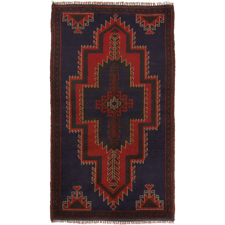 Tribal Baloch Rug 2' 6 x 4' 5 (ft) - No. W13549