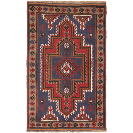 Handmade Baluchi Rug 2' 9 x 4' 6 (ft) - No. W13661