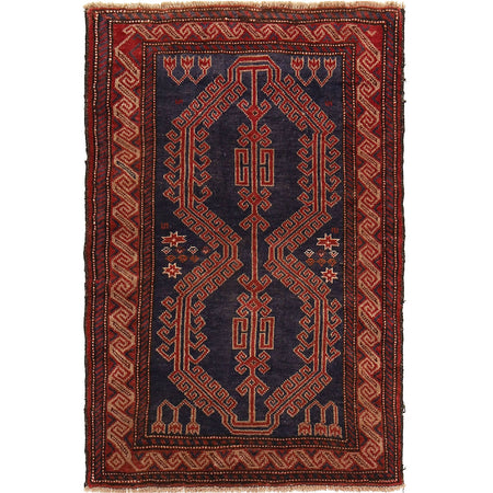 Traditional Baloch Rug 2' 9 x 4' 1 (ft) - No. W13807