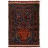 Hand Knotted Baluchi Rug 3' 1 x 5' 1 (ft) - No. W14222