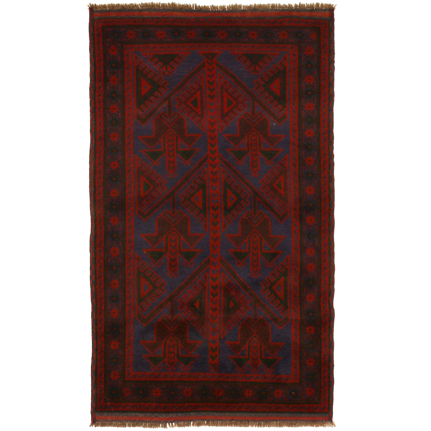 Handmade Baluchi Rug 4' 0 x 6' 4 (ft) - No. W14230