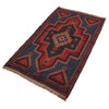 Hand Knotted Baluchi Rug 2' 9 x 4' 4 (ft) - No. W14752