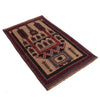 Beige Color Baluchi Rug 2' 7 x 4' 4 (ft) - No. W14760