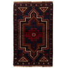 Handmade Baluchi Rug 2' 7 x 4' 2 (ft) - No. W14767