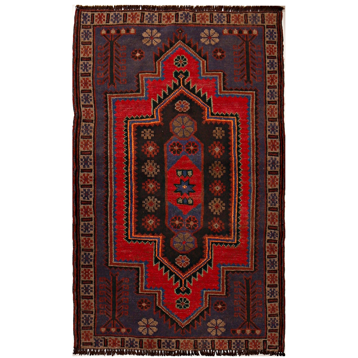 Tribal Baloch Rug 2' 7 x 4' 6 (ft) - No. W14922