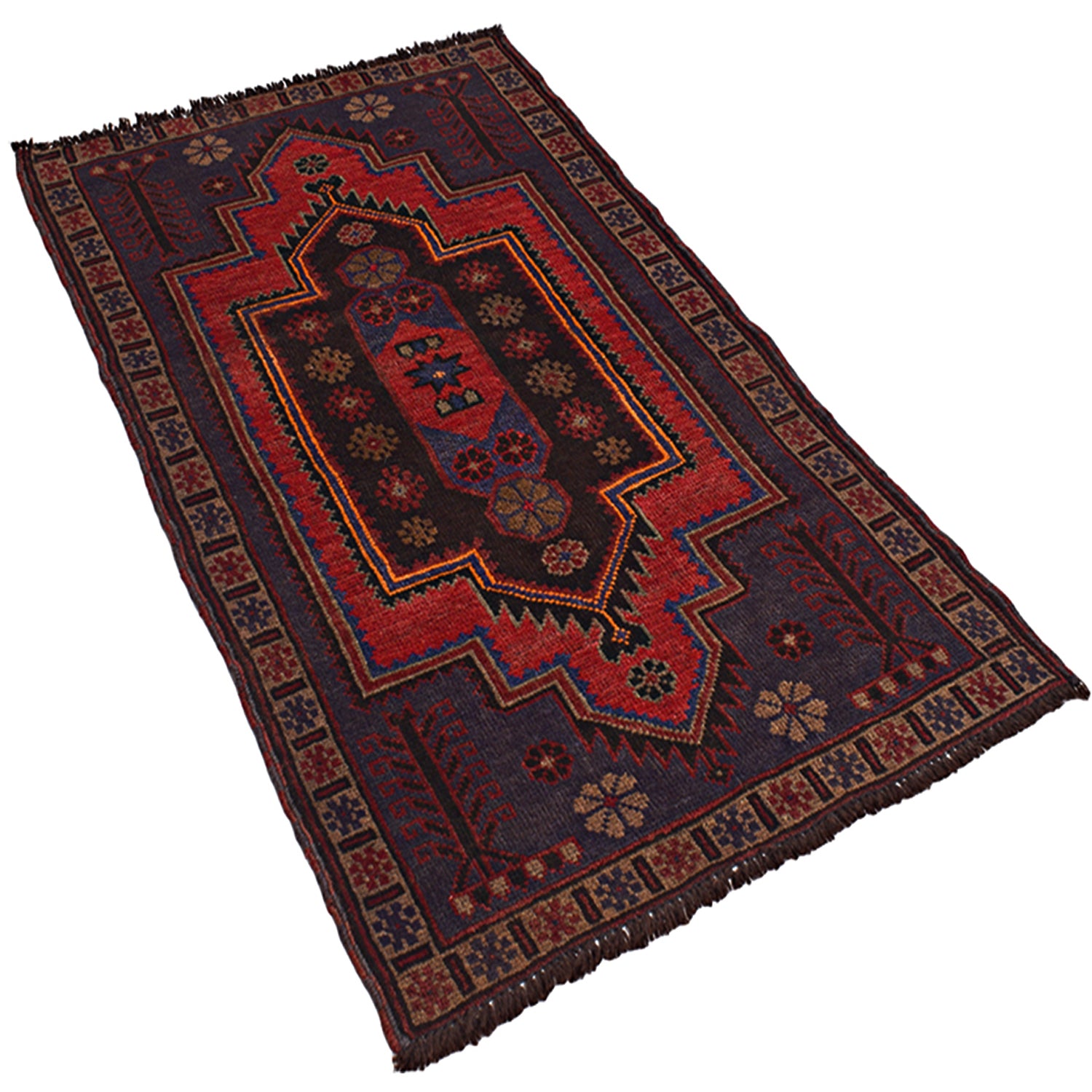 Tribal Baloch Rug 2' 7 x 4' 6 (ft) - No. W14922