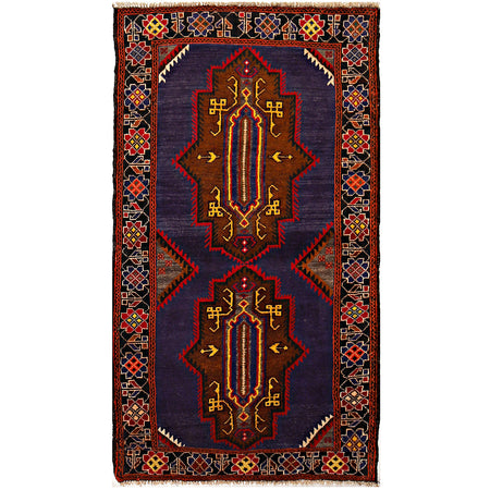 Tribal Baloch Rug 3' 1 x 5' 5 (ft) - No. W14929