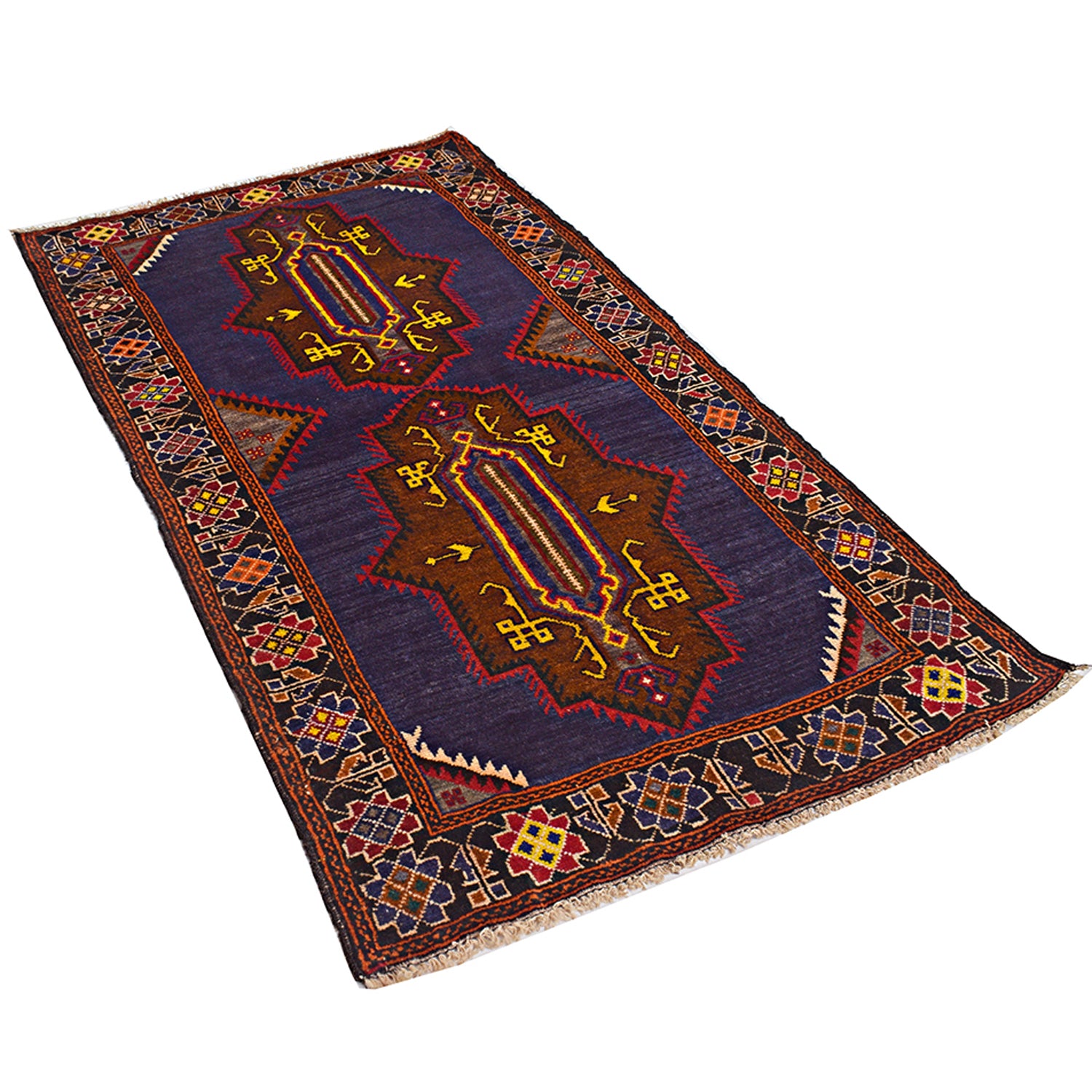 Tribal Baloch Rug 3' 1 x 5' 5 (ft) - No. W14929