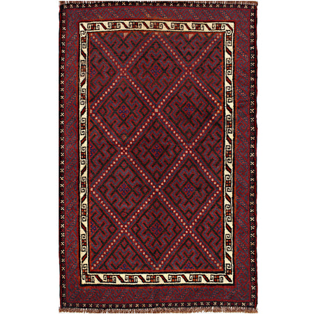 Hand Knotted Baluchi Rug 3' 0 x 4' 6 (ft) - No. W14949