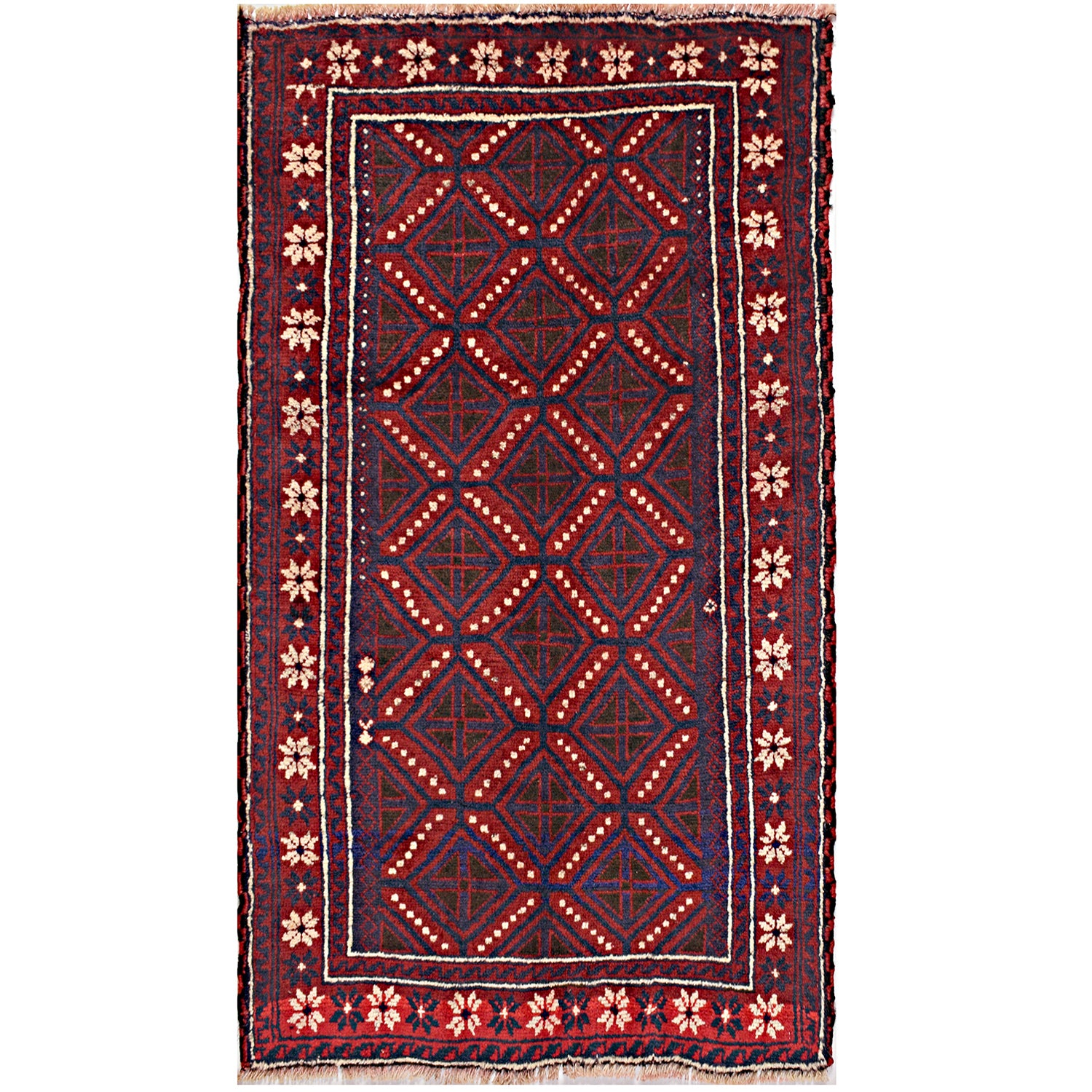 Handmade Baluchi Rug 2' 6 x 4' 2 (ft) - No. W14954