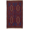 Hand Knotted Baluchi Rug 2' 8 x 4' 5 (ft) - No. W15022