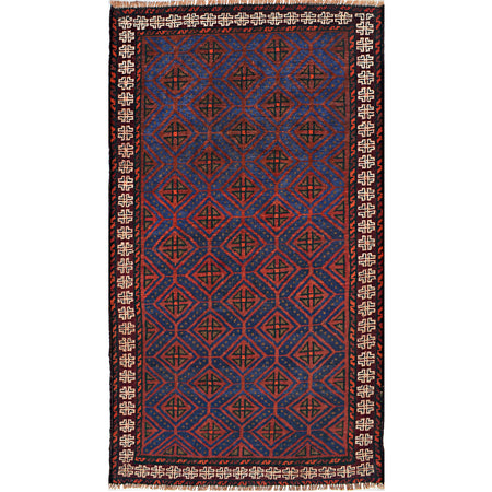 Hand Knotted Baluchi Rug 2' 8 x 5' 1 (ft) - No. W15078