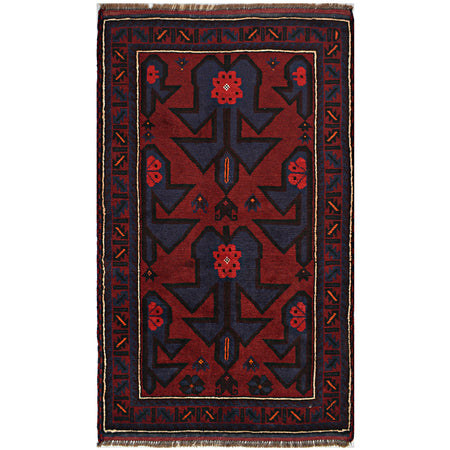 Tribal Baloch Rug 2' 7 x 4' 6 (ft) - No. W15083