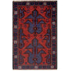 Red Color Baluchi Rug 2' 8 x 4' 4 (ft) - No. W15089