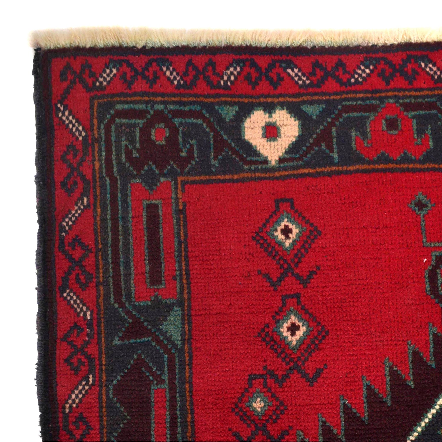 Red Color Baluchi Rug 2' 9" x 4' 3" (ft) - No. W15153