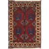 Red Color Baluchi Rug 3' 1 x 4' 5 (ft) - No. W15222