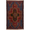 Hand Knotted Baluchi Rug 2' 6 x 4' 3 (ft) - No. W15226