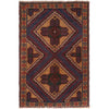 Hand Knotted Baluchi Rug 2' 9 x 4' 4 (ft) - No. W15242