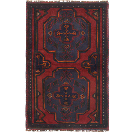 Tribal Baloch Rug 3' 0 x 5' 0 (ft) - No. W15260
