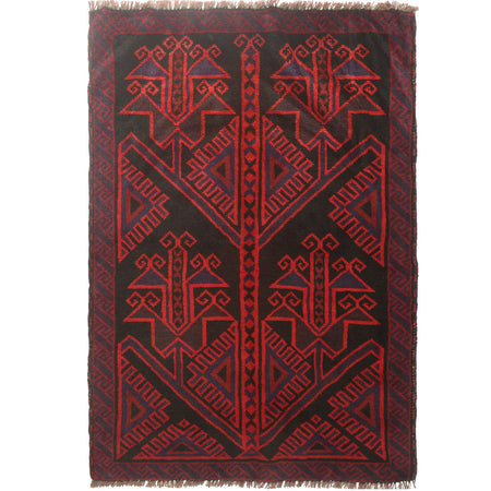 Tribal Baloch Rug 3' 1 x 4' 5 (ft) - No. W15324