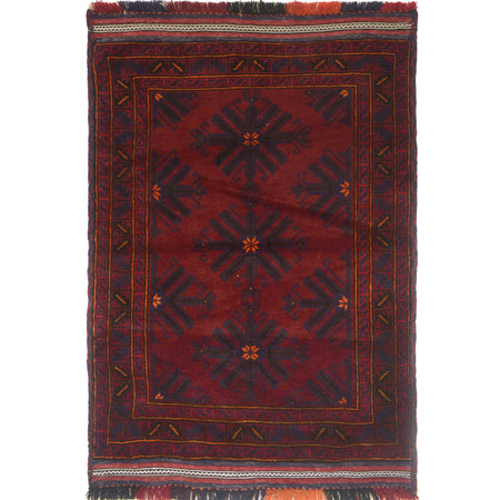 Tribal Baloch Rug 3' 2 x 5' 3 (ft) - No. W15382