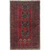 Red Color Baluchi Rug 2' 7 x 4' 3 (ft) - No. W15387