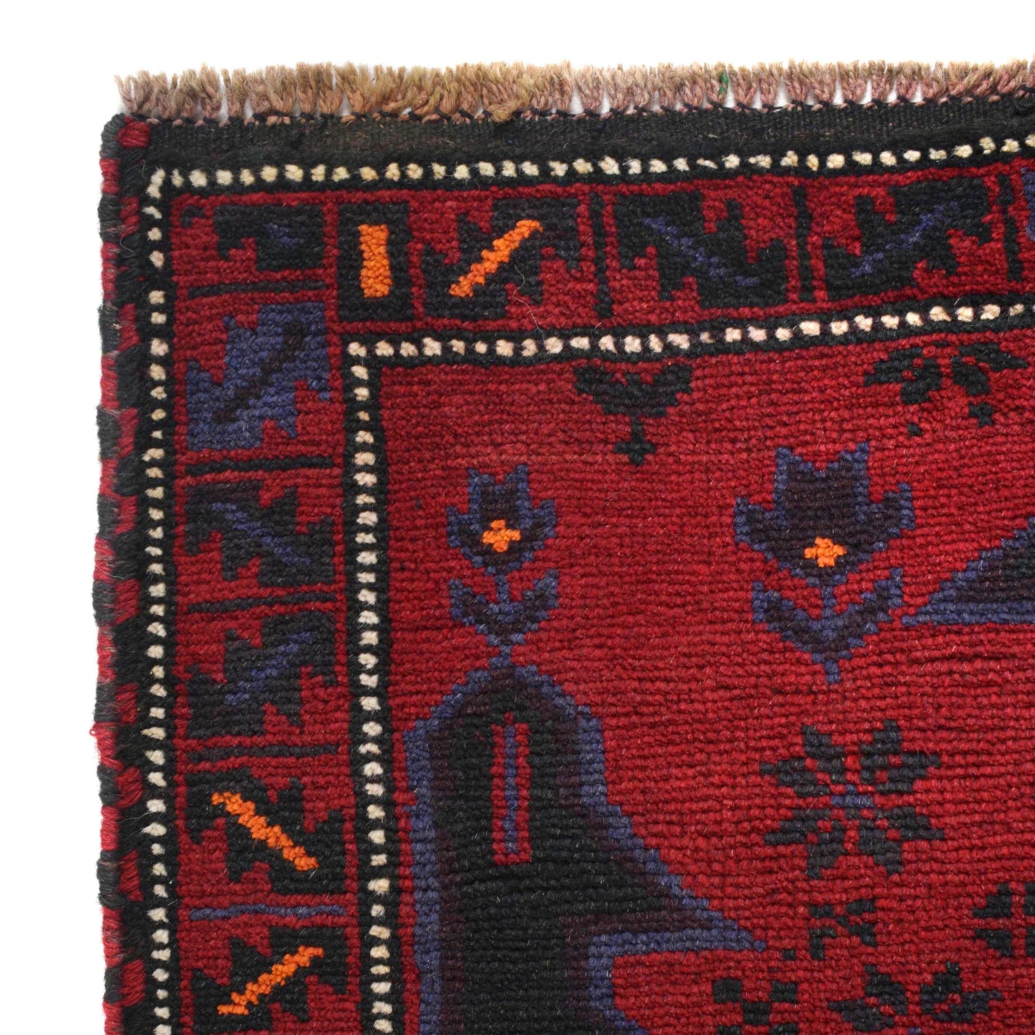 Red Color Baluchi Rug 2' 9" x 4' 7" (ft) - No. W15506