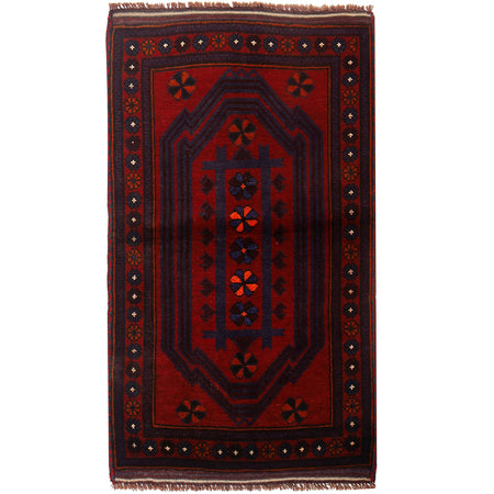 Tribal Baloch Rug 2' 7 x 4' 6 (ft) - No. W15619
