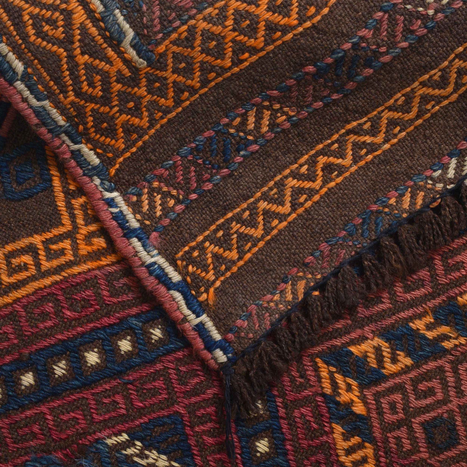 Flatweave Dhurrie Runner 1' 10" x 6' 7" (ft) - No. W17008