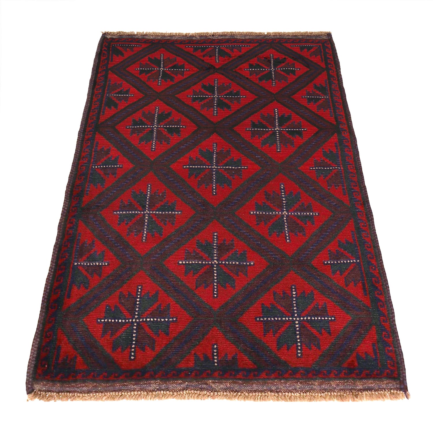 Hand Knotted Baluchi Rug 3' 3" x 4' 9" (ft) - No. W17030