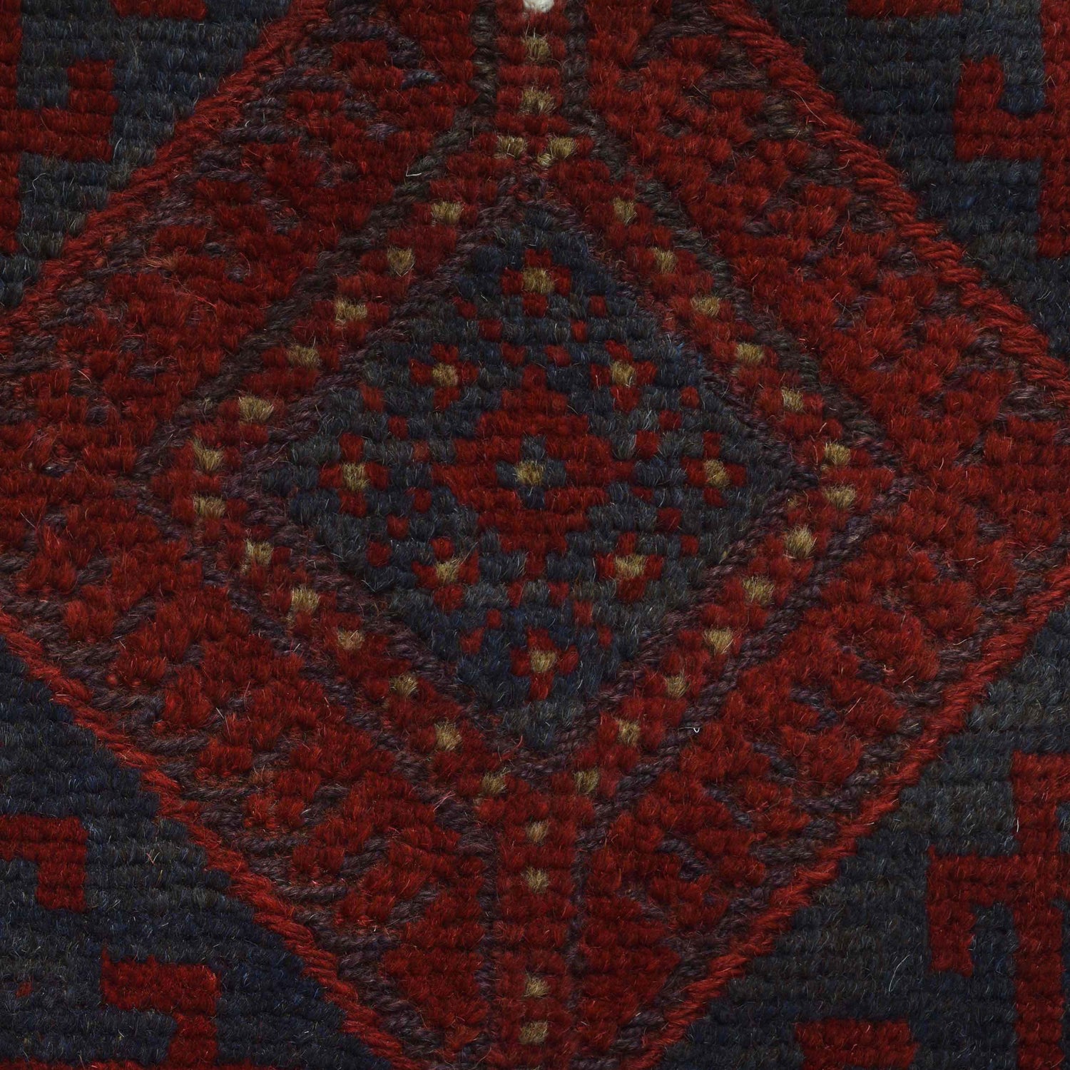 Red Mashwani Short Runner 1' 11" x 7' 11" (ft) - No. W17066