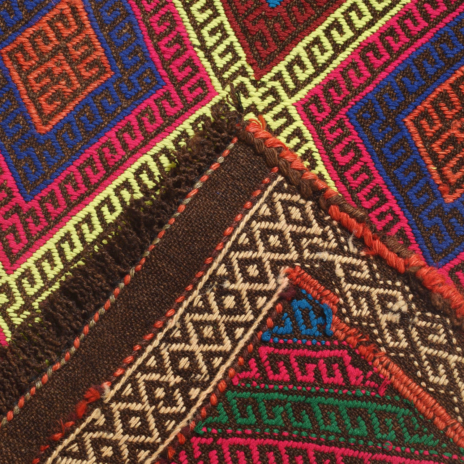 Embroidery Kilim Runner 2' 2" x 6' 7" (ft) - No. W17098