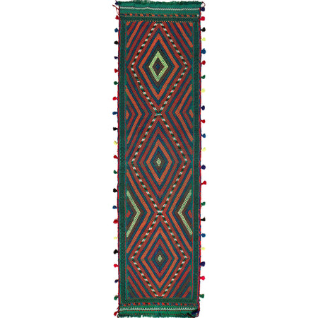 Handmade Suzuni Kilim Runner 2' 1" x 8' 4" (ft) - No. W17100