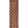 Flatweave Dhurrie Runner 2' 4" x 10' 0" (ft) - No. W17104