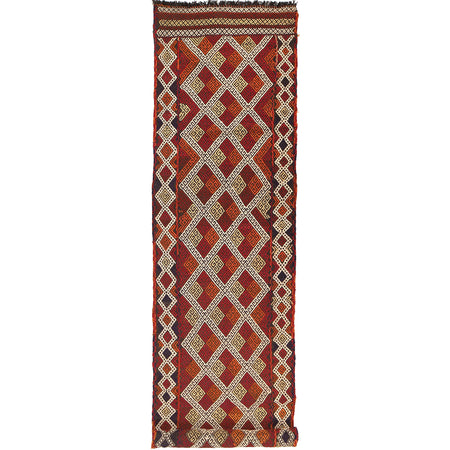 Flatweave Dhurrie Runner 2' 4" x 10' 0" (ft) - No. W17104