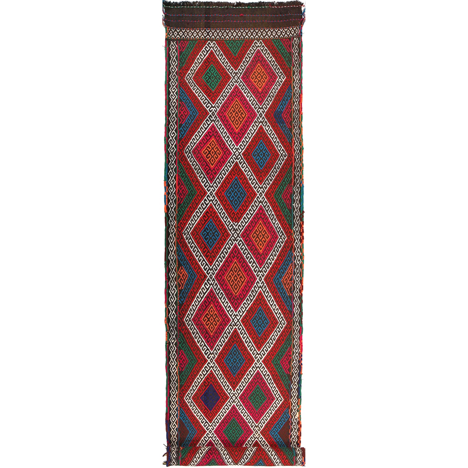 Flatweave Dhurrie Runner 2' 5" x 10' 11" (ft) - No. W17110