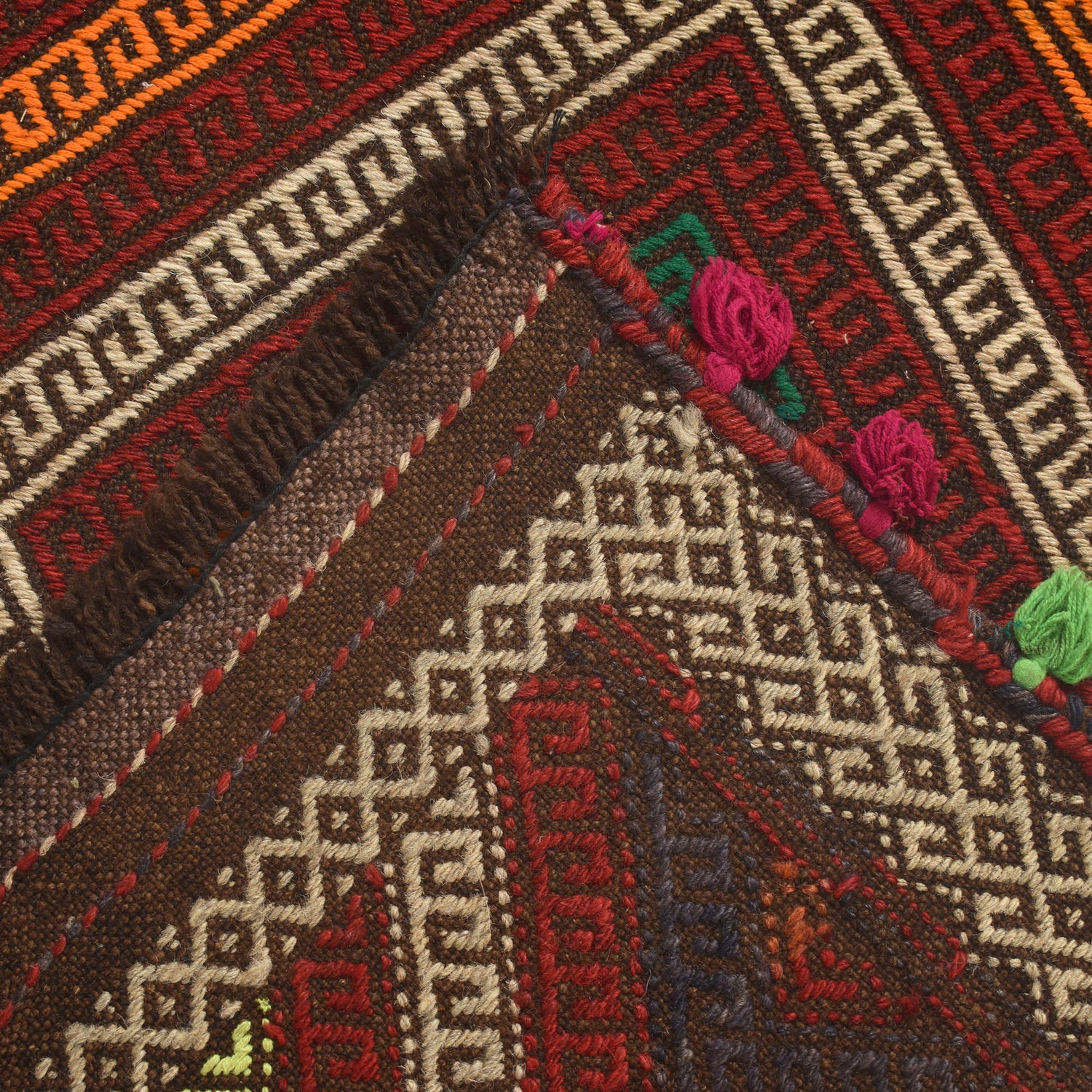 Hand Knotted Suzuni Kelim Runner 2' 2" x 9' 1" (ft) - No. W17116