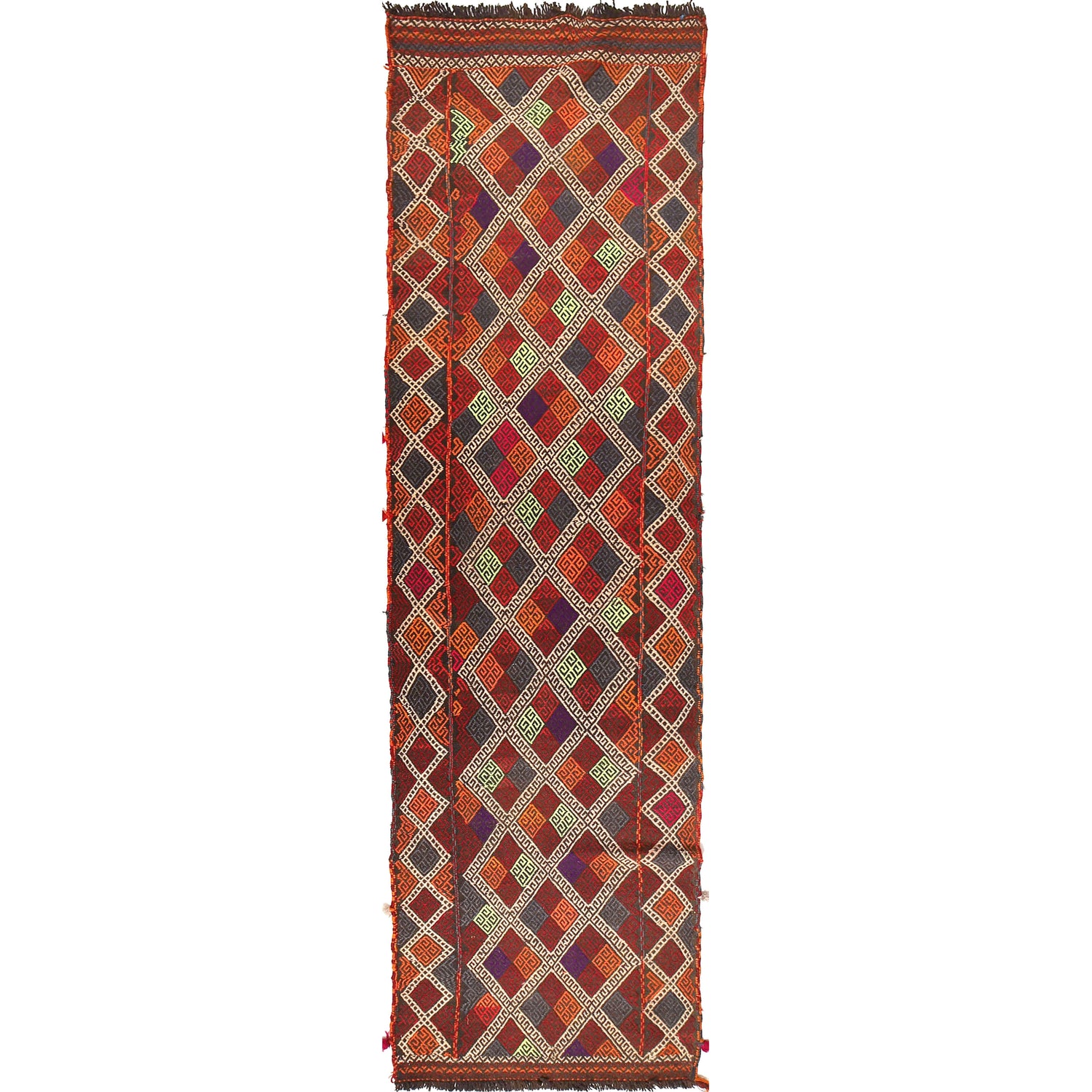 Hand Knotted Suzuni Kelim Runner 2' 6" x 9' 4" (ft) - No. W17120