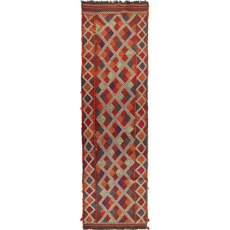 Hand Knotted Suzuni Kelim Runner 2' 6" x 9' 4" (ft) - No. W17120