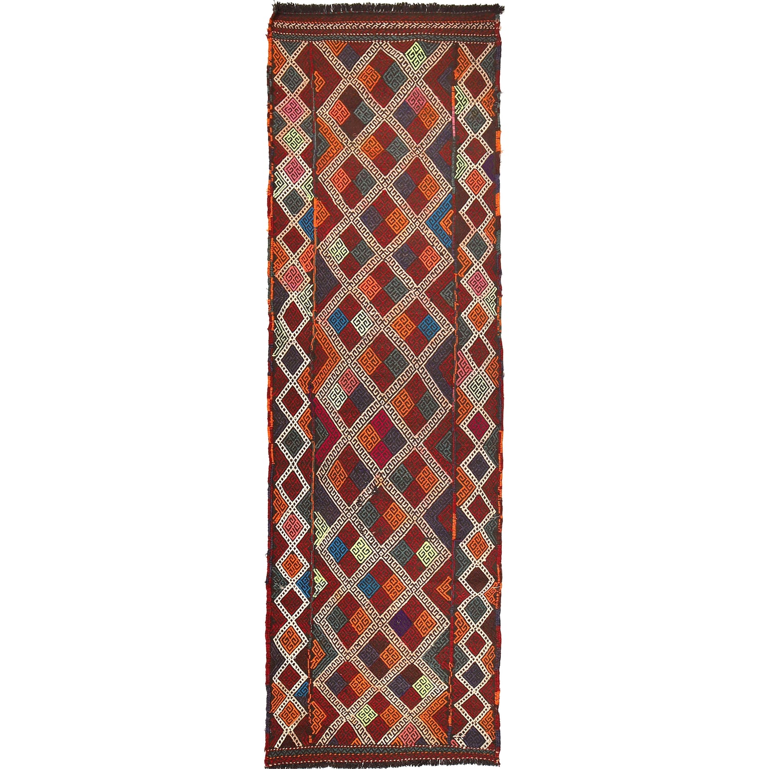 Handmade Suzuni Kelim Runner 2' 5" x 8' 8" (ft) - No. W17128