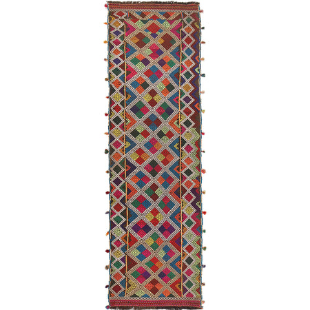 Handmade Suzuni Kelim Runner 2' 4" x 8' 6" (ft) - No. W17140