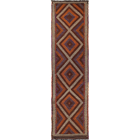 Hand Knotted Suzuni Kilim Runner 2' 4" x 9' 3" (ft) - No. W17151