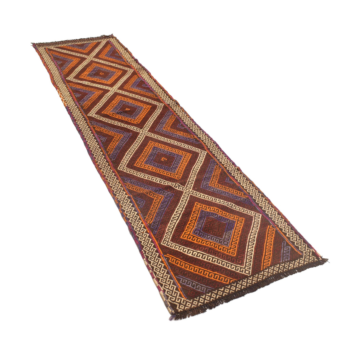 Hand Knotted Suzuni Kilim Runner 2' 4" x 9' 3" (ft) - No. W17151