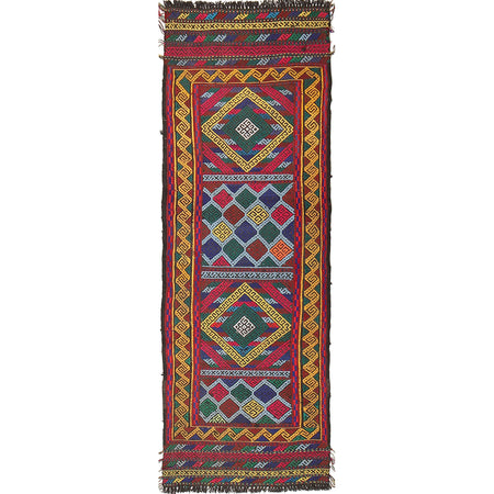 Handmade Suzani Kilim Runner 1' 8" x 5' 3" (ft) - No. W17158
