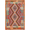 Handmade Vegetable Kilim 3' 6 x 5' 3 (ft) - No. W17198